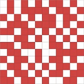 SHINE Mosaico  White-Red  30x30